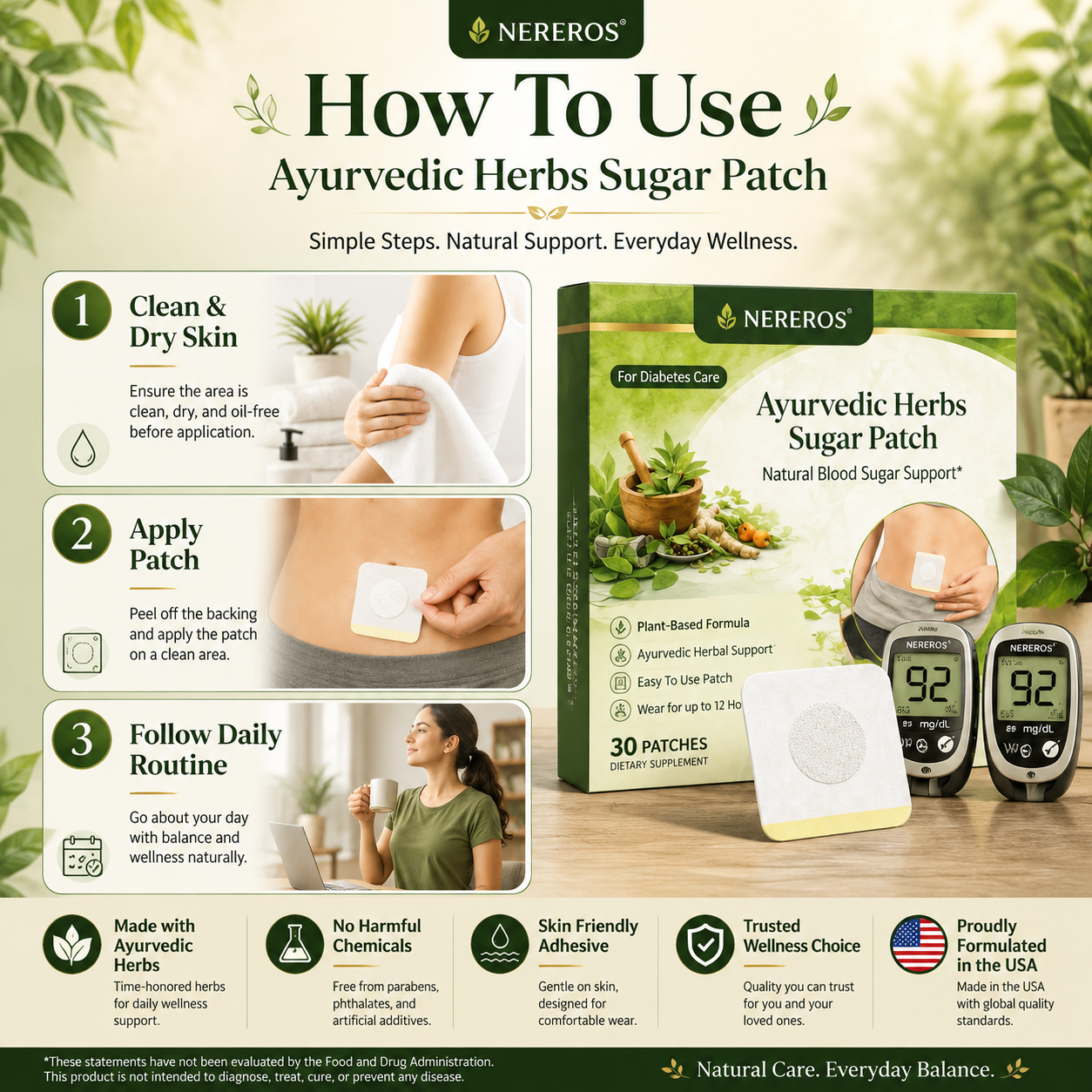 NEYEROS® - Ayurvedic Herbs Sugar Patch