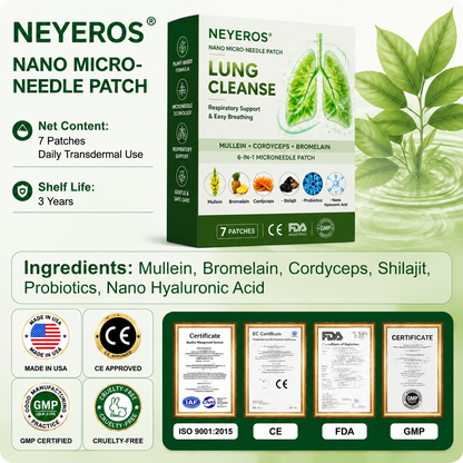 Authorized Flagship Store ✨|NEYEROS® 𝑵𝑨𝑵𝑶 𝑴𝑰𝑪𝑹𝑶-𝑵𝑬𝑬𝑫𝑳𝑬𝑷𝑨𝑻𝑪𝑯 (directly acting on slow Diseases such as obstructive pulmonary disease, asthma, chronic bronchitis, respiratory infections, lung cancer, sinusitis）