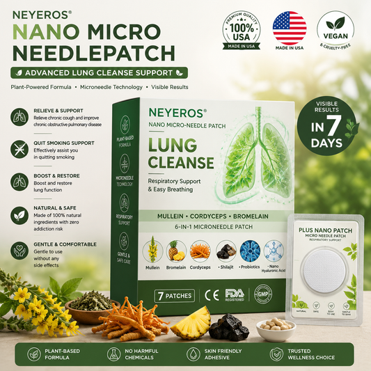 Authorized Flagship Store ✨|NEYEROS® 𝑵𝑨𝑵𝑶 𝑴𝑰𝑪𝑹𝑶-𝑵𝑬𝑬𝑫𝑳𝑬𝑷𝑨𝑻𝑪𝑯 (directly acting on slow Diseases such as obstructive pulmonary disease, asthma, chronic bronchitis, respiratory infections, lung cancer, sinusitis）