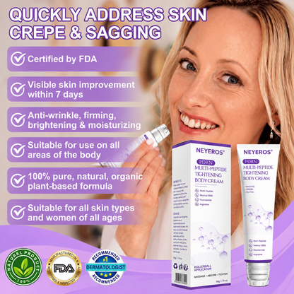 𝑵𝒆𝒚𝒆𝒓𝒐𝒔® PDRN Multi-Peptide Massaging Body Roller Cream- Anti-aging, Hydrating, Skin Firming & Lifting, Skin Repair, Even Tone, Acne and Dark Spot Treatment, Wart and Mole Removal, and Psoriasis Relief