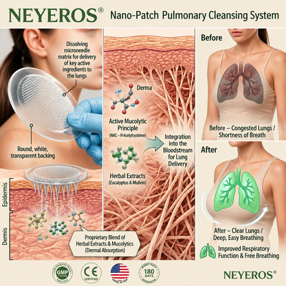 Authorized Flagship Store ✨|NEYEROS® 𝑵𝑨𝑵𝑶 𝑴𝑰𝑪𝑹𝑶-𝑵𝑬𝑬𝑫𝑳𝑬𝑷𝑨𝑻𝑪𝑯 (directly acting on slow Diseases such as obstructive pulmonary disease, asthma, chronic bronchitis, respiratory infections, lung cancer, sinusitis）